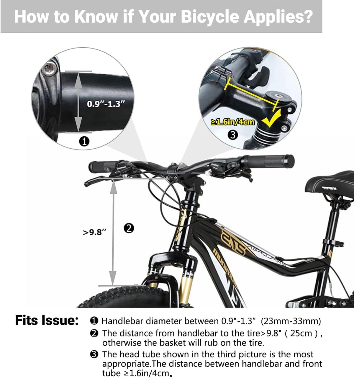 RAYMACE Bicycle Basket Dog Bike Handlebar Basket Front,Folding Detachable Quick Release Easy Install,Cycling Picnic Bag