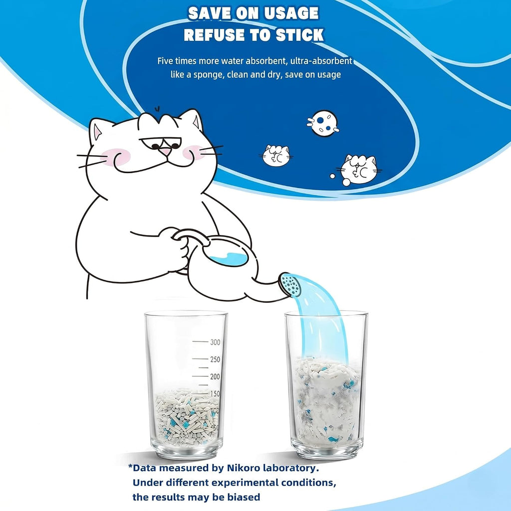 NIKORO Tofu Cat Litter,Strong Clumping Cat Litters,21lbs(5.29 lbs×4Bags)