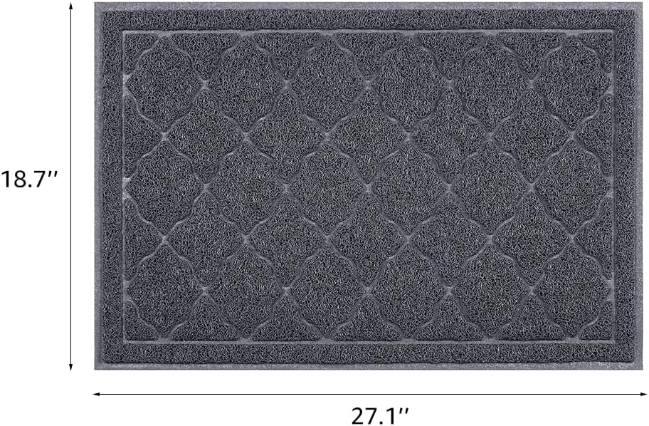 unipaws Cat Litter Trapping Mat, Litter Box Scatter Control Pad | Litter Free Floors and Urine Waterproof, Gentle on Paws, No Phthalate