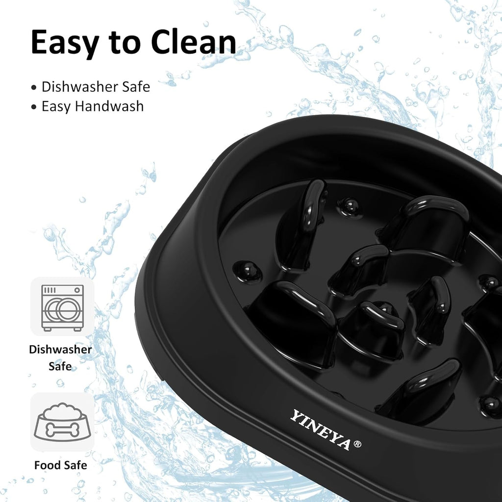 YINEYA Anti-Choking Slow Feeder Dog Bowls Small Size Dog, Slow Feeder Cat Bowl, Supplies and Puzzle for Pet