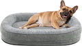 JOEJOY Orthopedic Dog Bed for Medium Dogs, 360° Oval Bolster, 28"
