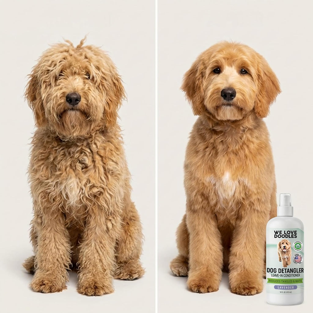 Dog Detangler Spray, Leave-in Conditioner Spray for Dogs, Lavender, 16 OZ