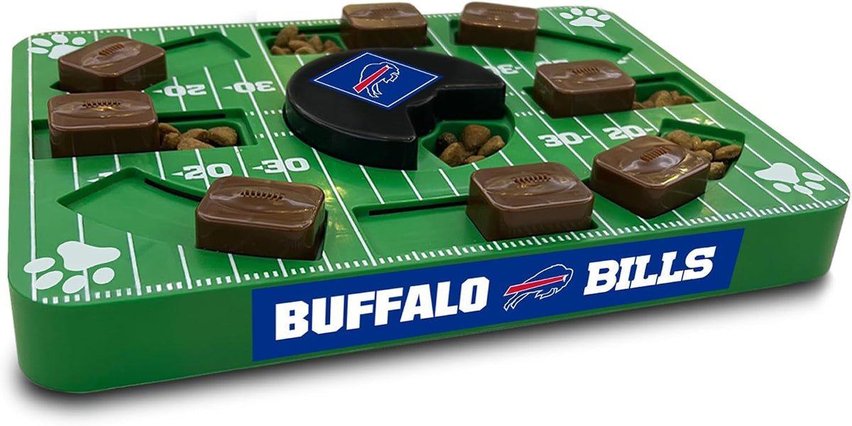 Pets First NFL Buffalo Bills Puzzle Toy for Dogs, Slow Feeder Board for Pets, Interactive Doggie Treat Toy