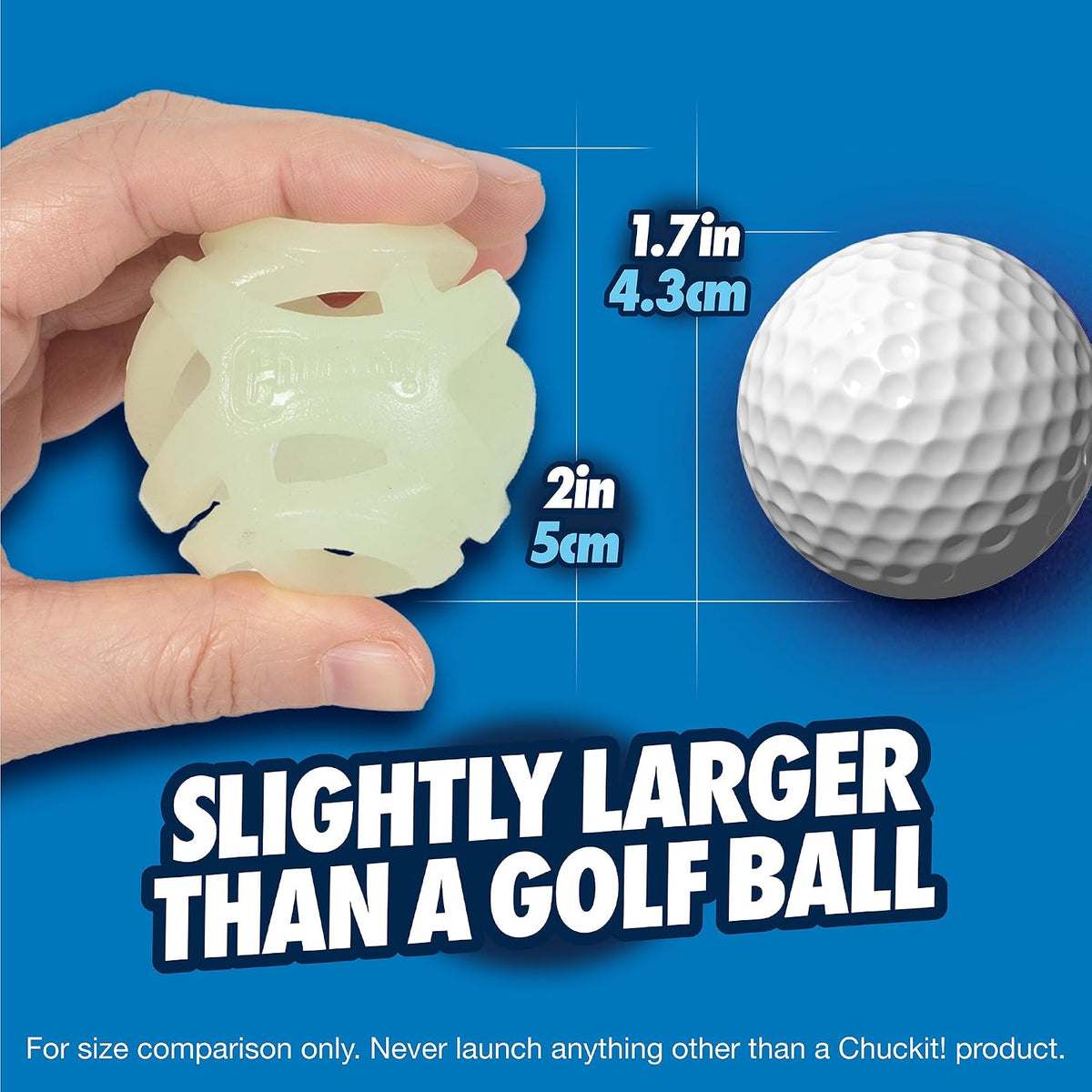 Chuckit! Air Glow Fetch Ball Dog Toy, Small (2 Inch), for Breeds 0-20 lbs, 2 Count (Pack of 12)