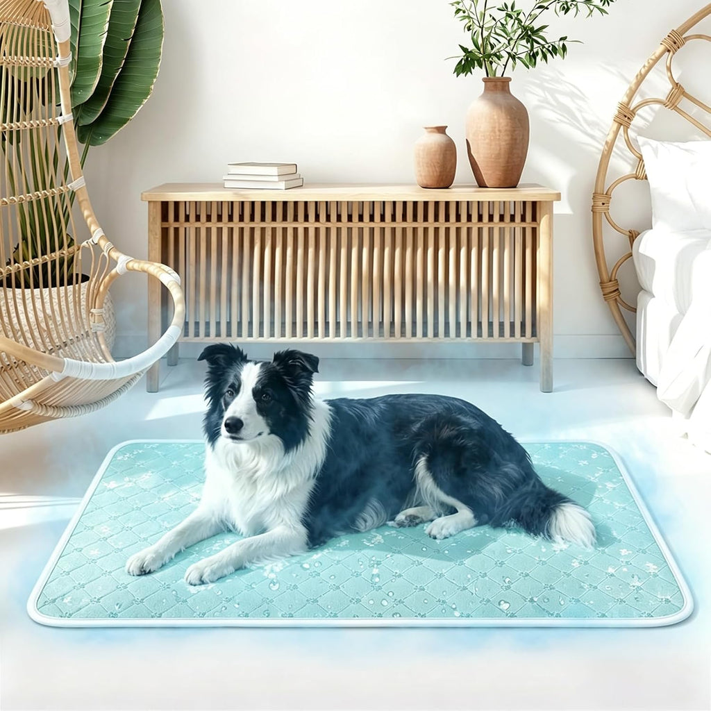 Cooling Mat for Dogs Cats,Pet Dog Cooling Mat Blanket for Dogs,36x24, Blue