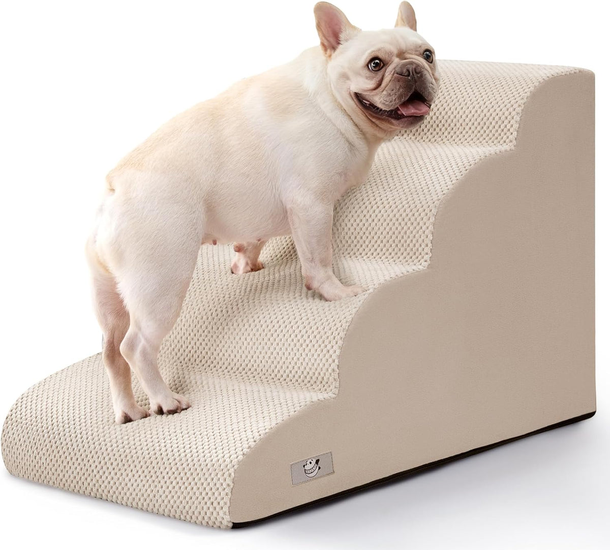 Dog Steps for Bed 17.7" H, 4-Step Pet Stairs Ramp for Small & Medium Dogs