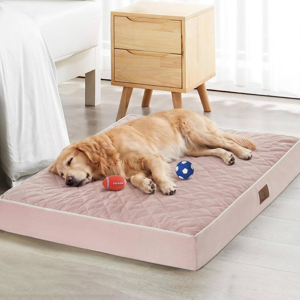 WNPETHOME Orthopedic Waterproof XL Dog Bed for Crate Cozy Sleep