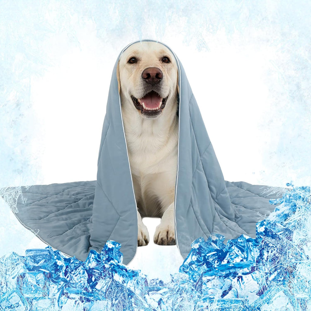 40x60in Cooling Blanket for Dogs - Machine Washable Blanket with Q-MAX>0.4