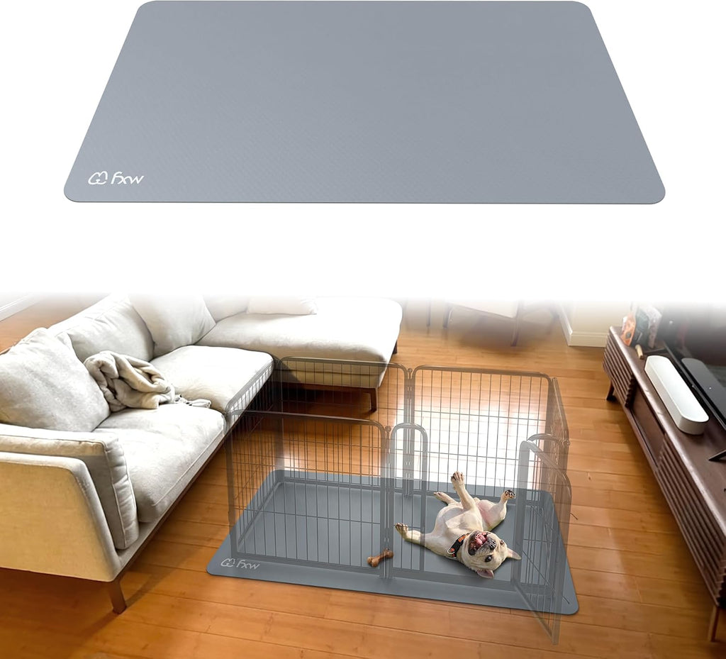 FXW Floor Protector Mat, Waterproof PVC, 55" x 31", Gray
