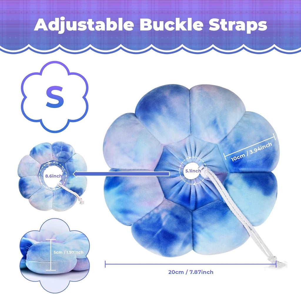 Adjustable Dog Cone Collar, Soft Dog Elizabethan Collar Recovery E Collar After Surgery, Recovery E-Collar for Kittens/Puppies and Cats Recovery