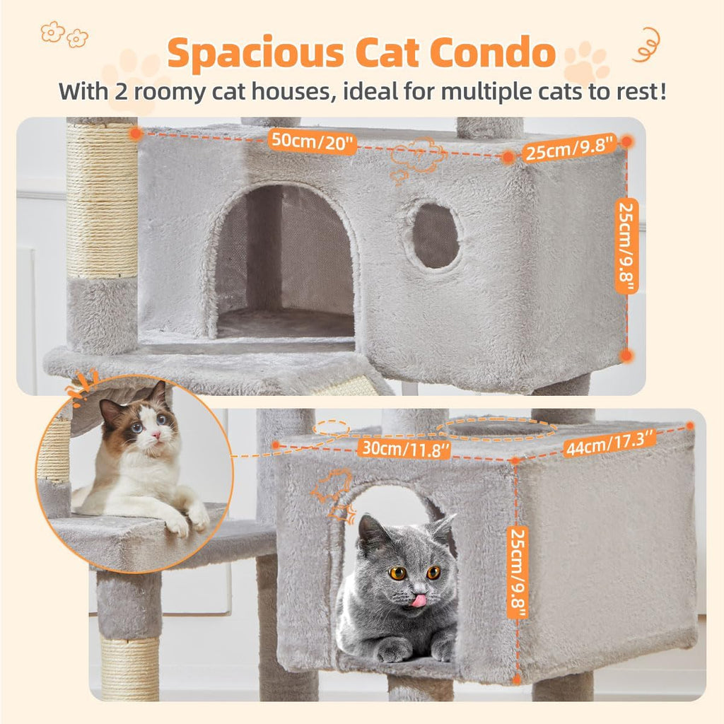 Taoqimiao Cat Tree, 71 in Extra Large Cat Tower for Inddor Cats, MS026LW