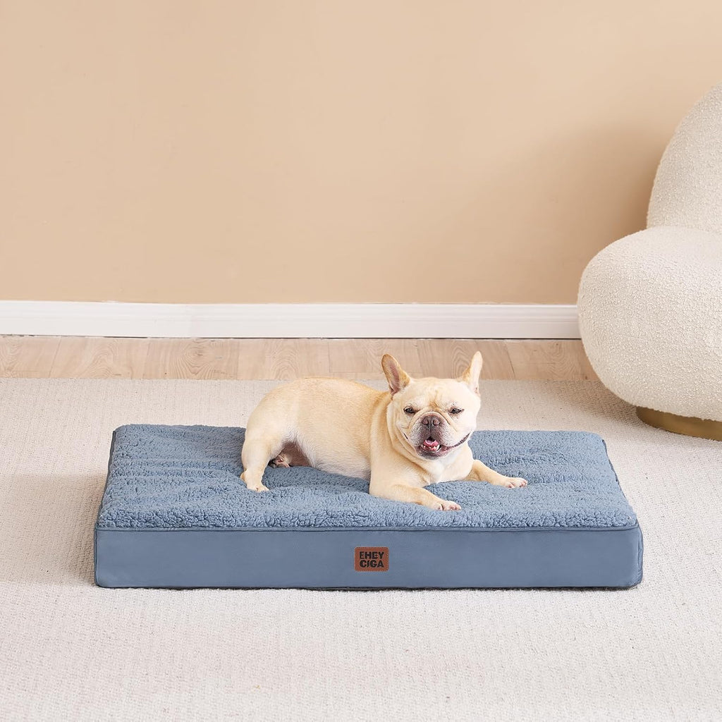 EHEYCIGA Orthopedic Dog Bed Large with Removable Washable Cover, 35x23