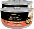 Purina Pro Plan Complete Essentials High Protein Cat Food Wet Gravy,Chicken and Rice Entree - 5.5 Oz. Pull-Top Cans,(Pack of 48)