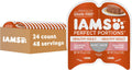 IAMS Perfect Portions Healthy Adult Pate Wet Cat Food, Salmon, 24 Count