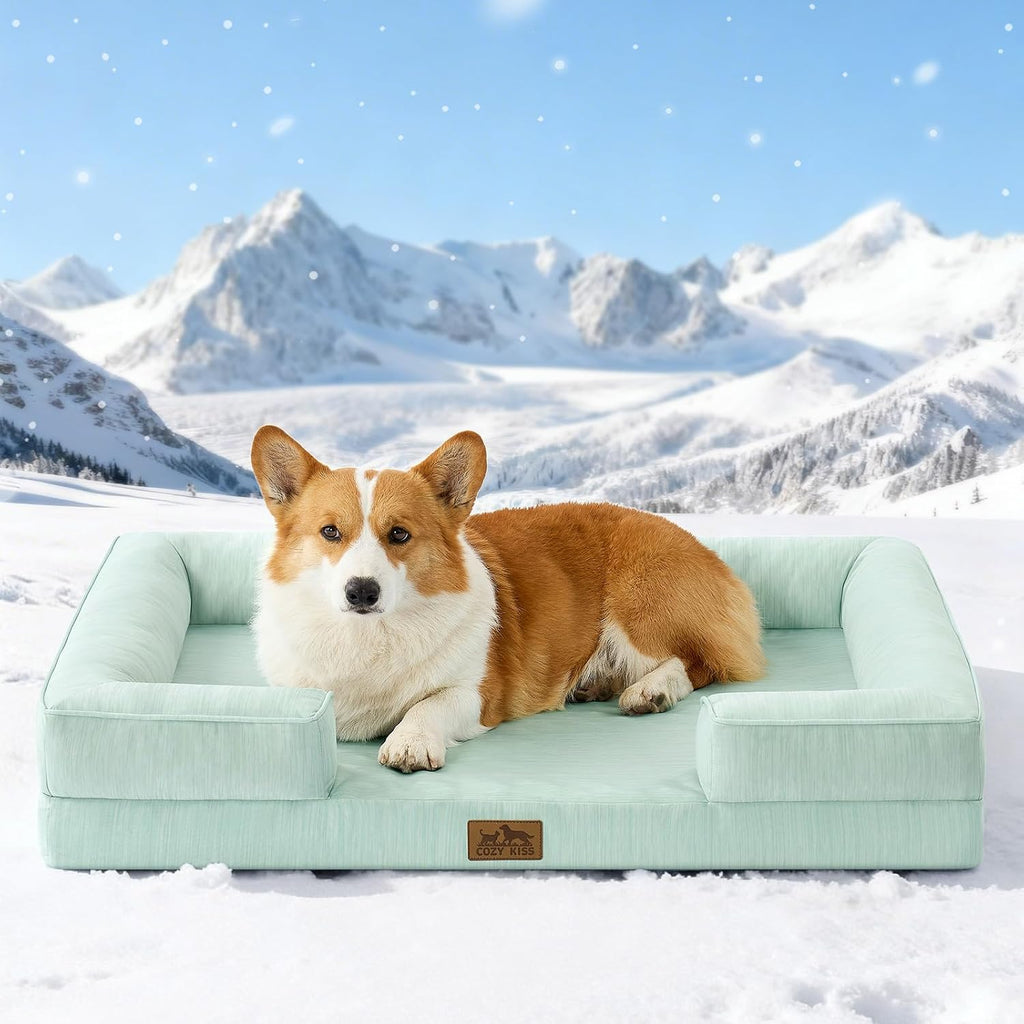 COZY KISS Orthopedic Dog Cooling Bed for Large Sized Dogs, 36x27 inch