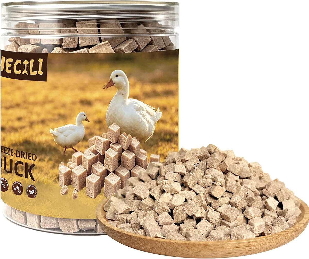 Freeze Dried Duck Breast Treats for Dogs & Cats,Single Ingredient,4.6 OZ