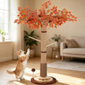 46" Extra Tall Cat Scratching Post with Toy for Large and Adult Indoor Cats