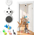 2-in-1 Interactive Laser Pointer Cat Toy & Flying Bird Wand for Indoor Cats
