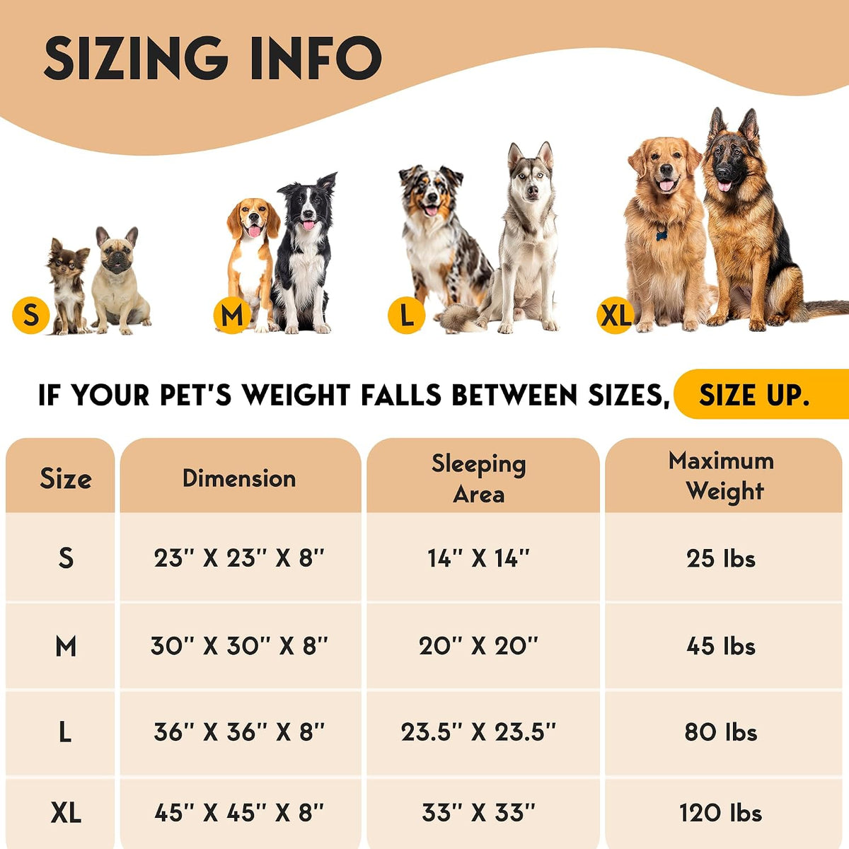 XL Dog Beds for Large Sized Dog - 45'' Extra Large Dog Bed, Washable, Soft