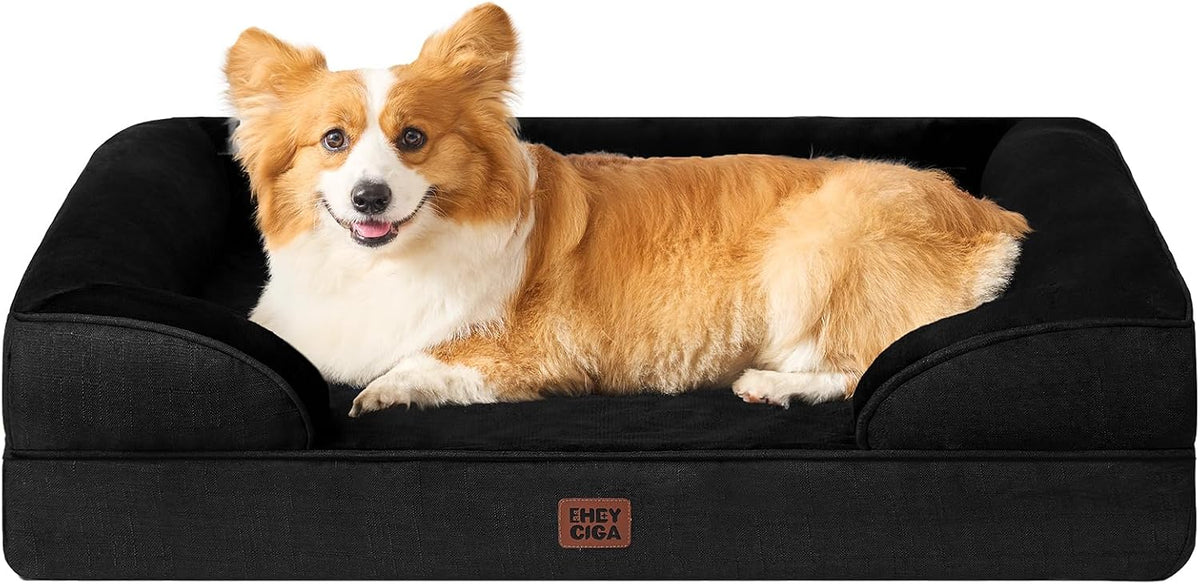EHEYCIGA Orthopedic Dog Beds Large Sized Dog, Waterproof Washable Pet Bed