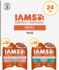 IAMS Perfect Portions Healthy Adult Pate Wet Cat Food, Variety, 24 Count