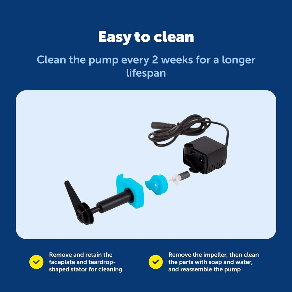 PetSafe Replacement Pump for Pet Drinking Fountains, Compatible with PetSafe Drinkwell Platinum and Platinum LED Dog and Cat Water Dispensers - PAC00-13204