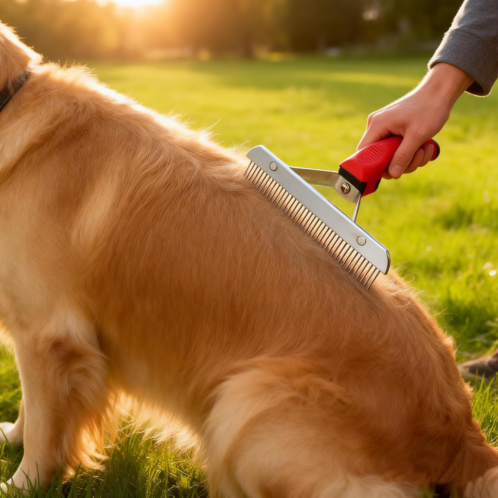 Dog Brush Undercoat Rake Deshedding Comb for Large Dogs Grooming