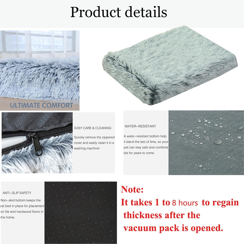 Dog Bed Large Memory Foam Comfortably Orthopaedic Detachable and Washable Pet Dog Bed Dog Mat Cage Dog Box Mat 39-24-4in