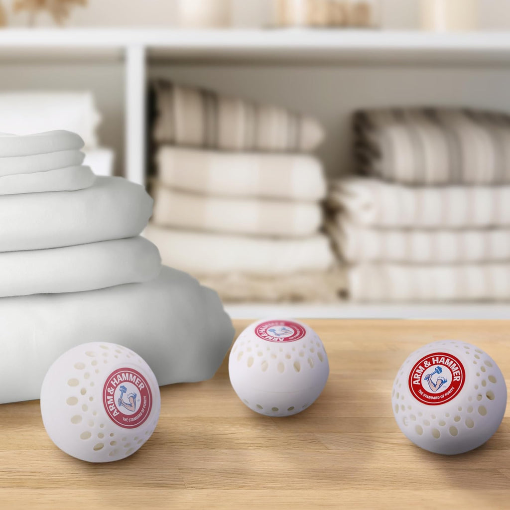 Arm & Hammer OdorBusterz® Odor Eliminator Balls, White Linen, Baking Soda Odor Control for Closets, Drawers, Hampers & Small Spaces, 1 Count (Pack of 36)