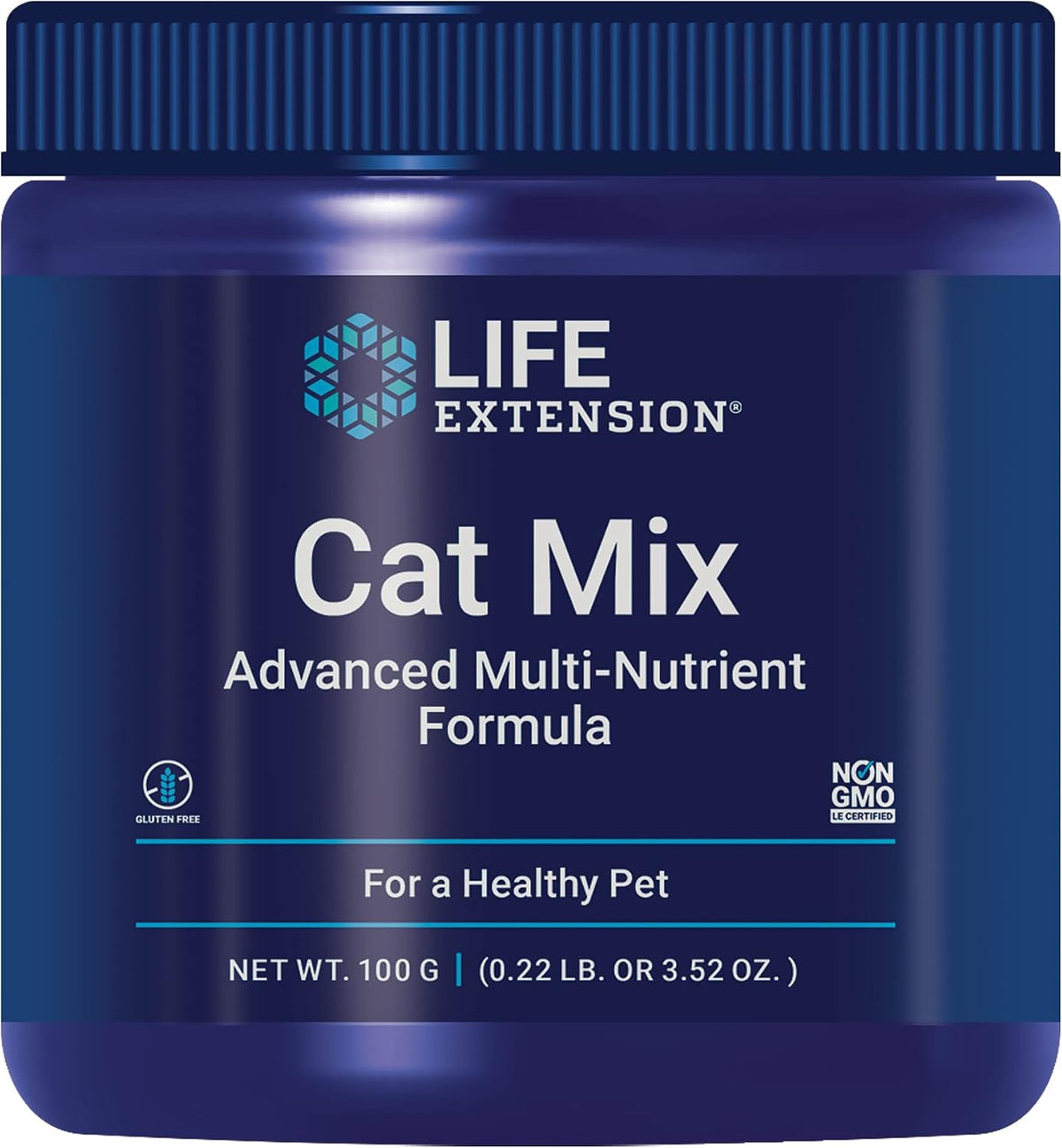 Life Extension Cat Mix,cat Food Supplement,Heart Health,probiotics,L-arginine,Taurine,B12,folic Acid,VIT C,VIT E,Rosemary,Nutrient Absorption,Gluten-Free,Non-GMO,1020 Servings,0.45 Pound (Pack of 12)