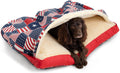 Snoozer Rectangle Cozy Cave Dog Bed, Hooded Dog Bed, Starpatch Diamond (M)