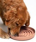 Slow Feeder Dog Bowl - Silicone Dog Bowl, Large, 9.5" x 1.5" - Blush