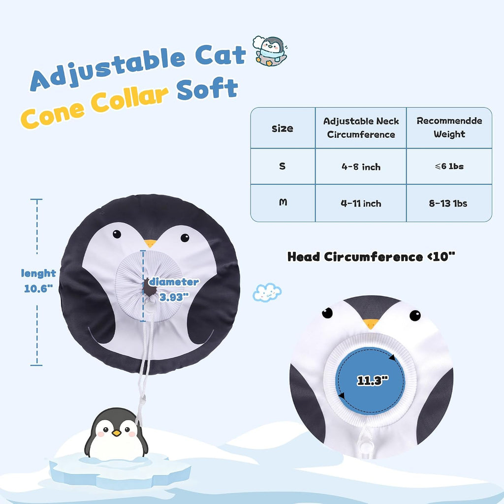 Soft Cat Cone, Medium Waterproof Cat Recovery Collar