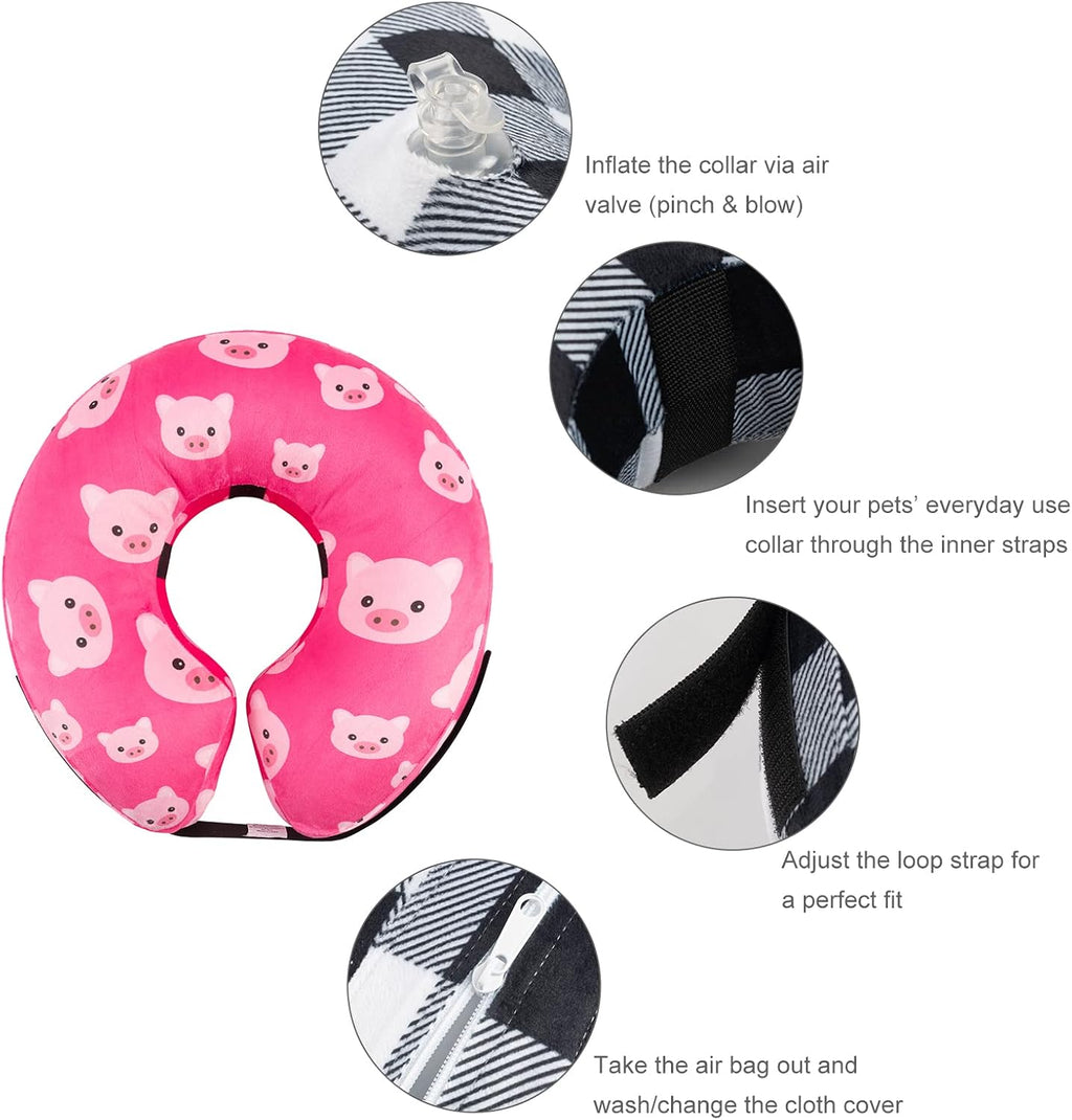 CuteBone Dog Recovery Cone for Small Medium Dogs & Cats