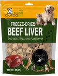Freeze Dried Single Source Beef Liver Cubes Dog & Cat Treats Food Topper - Raw Bits Training Treasure, Possess Strong Aroma & Flavor Encourage Picky Eaters, High-Protein Recipe (2.0 oz, Beef Liver)