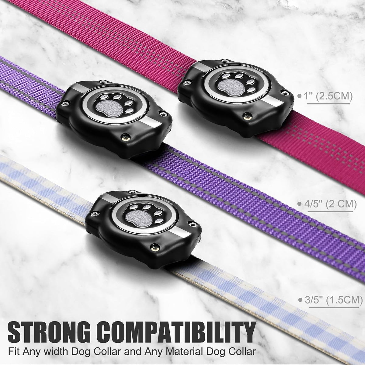 AirTag Dog Collar Holder 4 Pack Compatible with Apple Air Tag 1st & 2nd Gen
