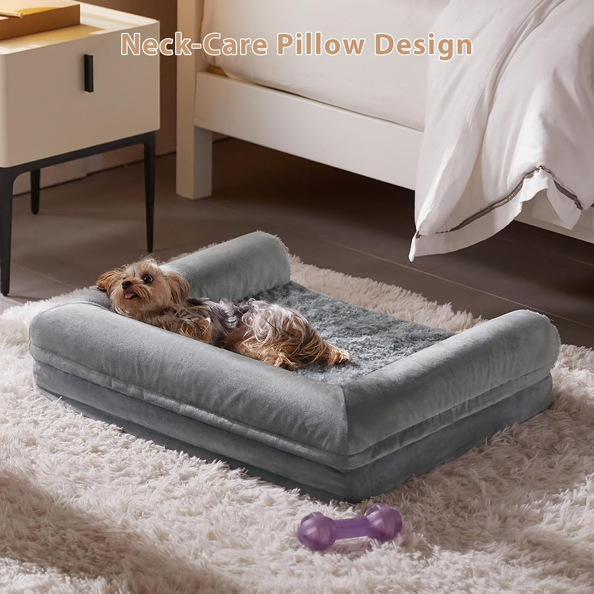 BFPETHOME Orthopedic Washable Large Dog Bed for Senior Dog Comfy Sleep