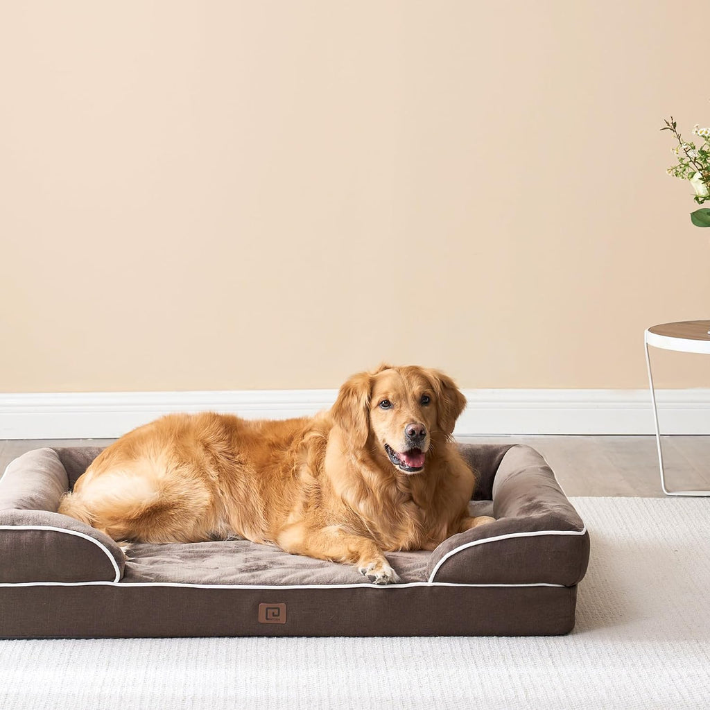 EHEYCIGA Orthopedic Extra Large Dog Bed, Waterproof Washable XL Pet Bed 44"