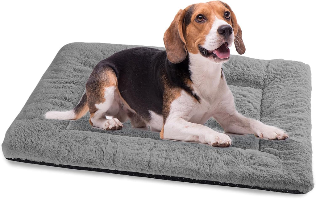 Dog Crate Pad, Washable Cozy Dog Bed Mat for Medium Dogs 36"x23", Dark Gray