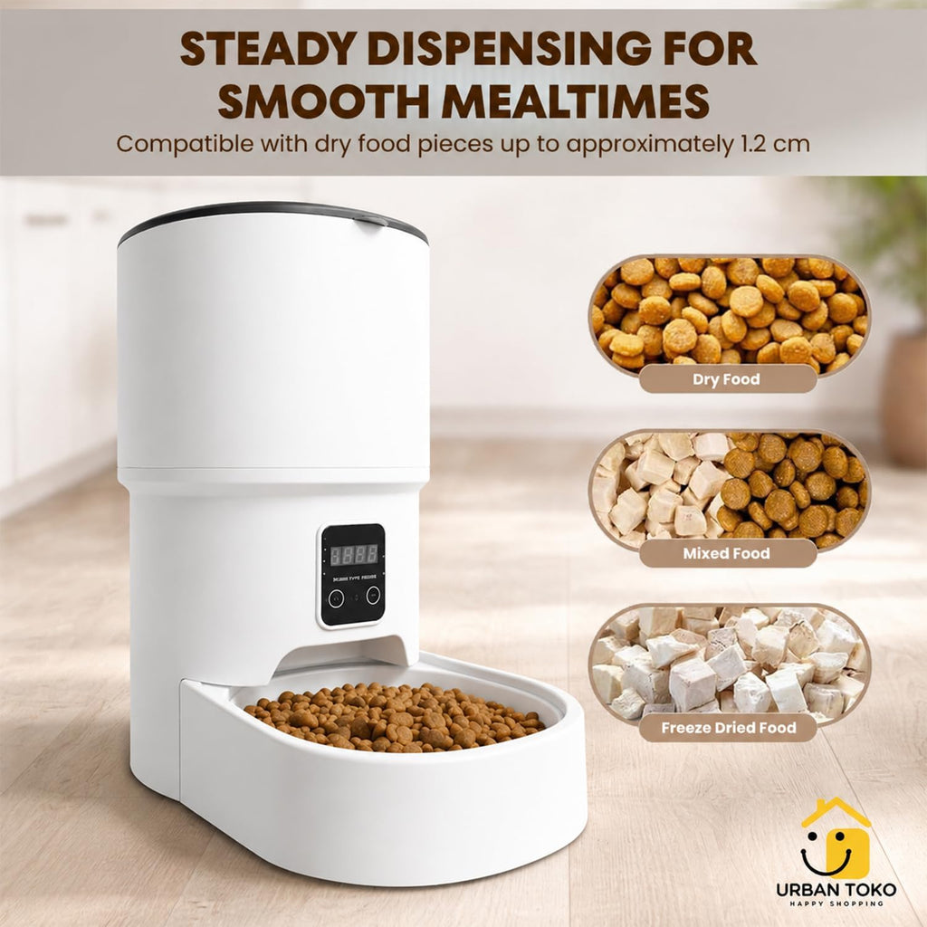 Automatic Pet Feeder for Cats & Dogs, 4L
