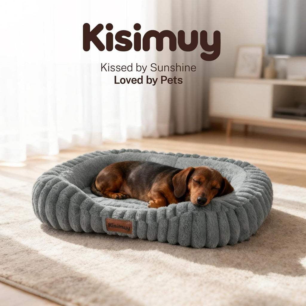 Orthopedic Dog Bed, Memory Foam Bolster Bed for Small Dogs