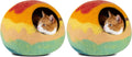 MEOWFIA Cat Cave – Premium Felt Cat Bed for Indoor Cats, Handmade 100% Merino Wool, Cat (Medium, Tucson Sunset) (Pack of 2)