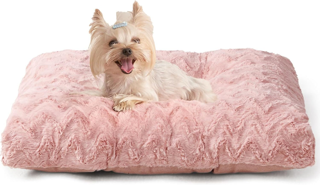 EHEYCIGA Washable Dog Beds for Small Dogs, 23x18 Inch Pet Bed, Pink