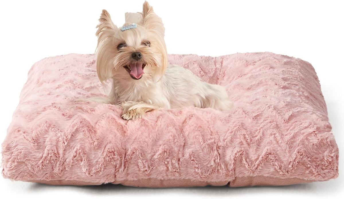 EHEYCIGA Washable Dog Beds for Small Dogs, 23x18 Inch Pet Bed, Pink