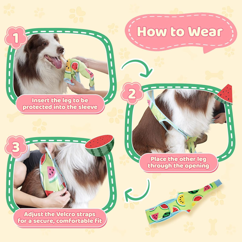 Dog Front Leg Recovery Sleeve – Single Sleeve to Prevent Licking, Scratching & Biting Cone Collar Alternative for Surgery, Wound Care, ACL CCL, Joint Protection