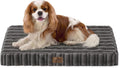 COZY KISS Orthopedic Washable Dog Bed for Small Dogs, Removable, Grey