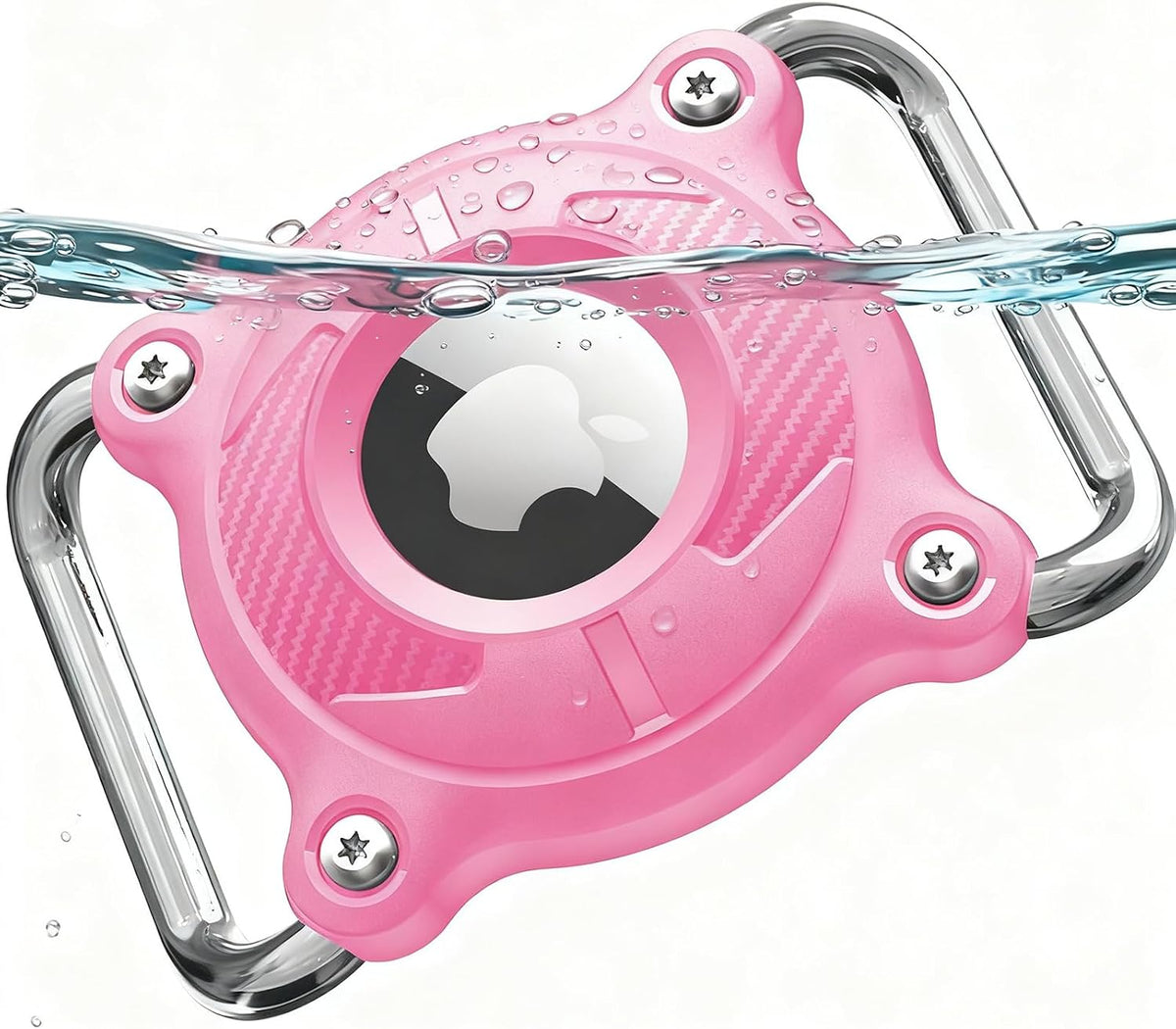 AirTag Holder for Pet Collar – Waterproof(Pink)