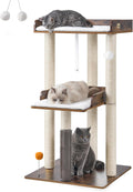 FourFurPets Modern Cat Tree for Indoor Cats Large Adult, Large Platforms