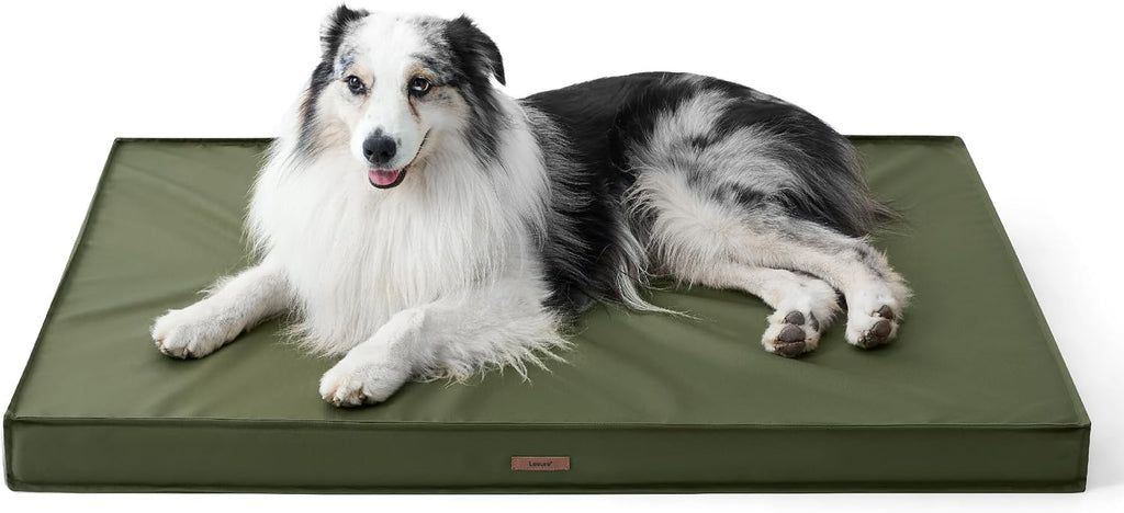 LE SURE Outdoor Waterproof Dog Beds Large Sized,Orthopedic Pet Mat,36x27In