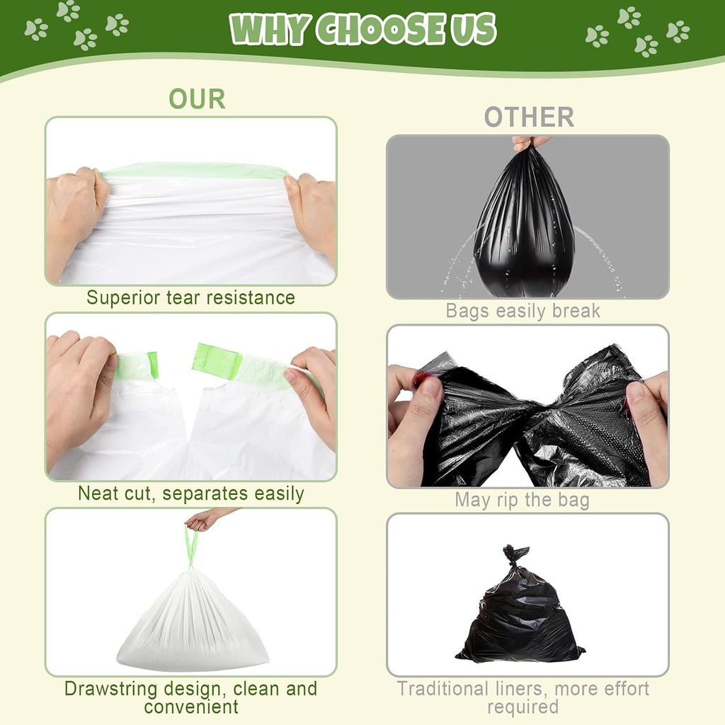 120 Count 27" x 13" Cat Litter Bags - Compatible with Neakasa and PetPivot Self Cleaning Cat Litter Box, Extra Thick Heavy Duty Cat Litter Box Liners
